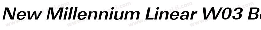 New Millennium Linear W03 BdObl字体转换